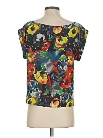 Alice + Olivia Short Sleeve Silk Top (view 2)