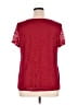 Notations Red Short Sleeve Top Size 1X - photo 2