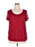 Notations Red Short Sleeve Top Size 1X - photo 1