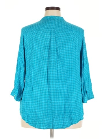 Stylus 3/4 Sleeve Button-Down Shirt (view 2)