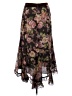 CAbi 100% Polyester Floral Brown Casual Skirt Size S - photo 2