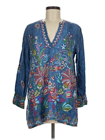 Johnny Was 3/4 Sleeve Blouse (view 1)