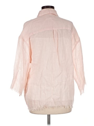 Vitamin A 3/4 Sleeve Button-Down Shirt (view 2)
