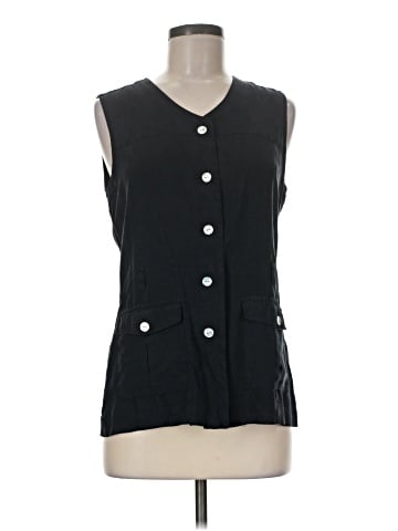 Halston Sleeveless Silk Top (view 1)