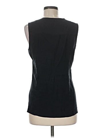 Halston Sleeveless Silk Top (view 2)