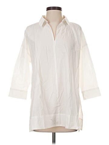 Eileen Fisher 3/4 Sleeve Button-Down Shirt (view 1)