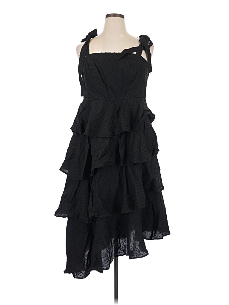 Pre-owned Eloquii Cocktail Dress In Black