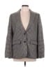 J.Crew 100% Wool Houndstooth Gray Wool Blazer Size 10 - photo 1