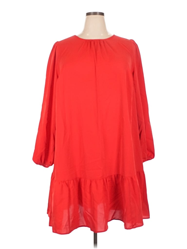 Pre-owned Ava & Viv Casual Dress In Red