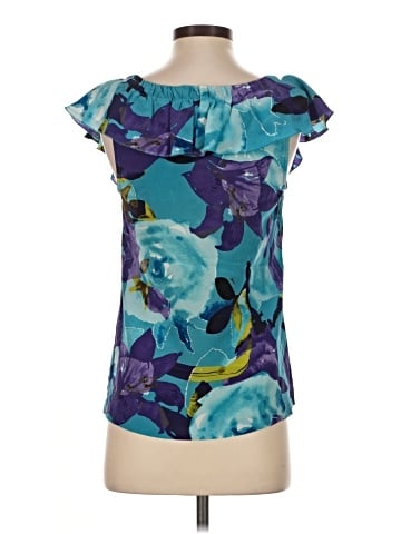 Trina Turk Short Sleeve Silk Top (view 2)