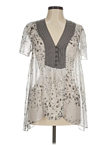 Ella Moss Short Sleeve Silk Top (view 1)