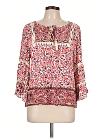One World 3/4 Sleeve Blouse (view 1)