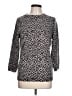 Talbots 100% Cashmere Animal Print Gray Cashmere Pullover Sweater Size L - photo 1