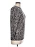 Talbots 100% Cashmere Animal Print Gray Cashmere Pullover Sweater Size L - photo 4