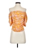 Rose + Olive Orange Short Sleeve Blouse Size XS - photo 1