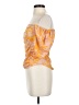 Rose + Olive Orange Short Sleeve Blouse Size XS - photo 5