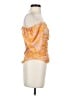 Rose + Olive Orange Short Sleeve Blouse Size XS - photo 4