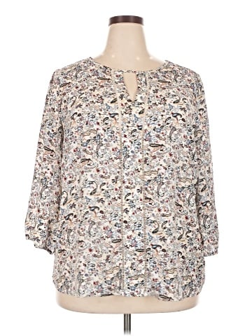 Collective Concepts 3/4 Sleeve Blouse (view 1)