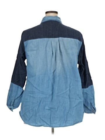 Lane Bryant 3/4 Sleeve Button-Down Shirt (view 2)
