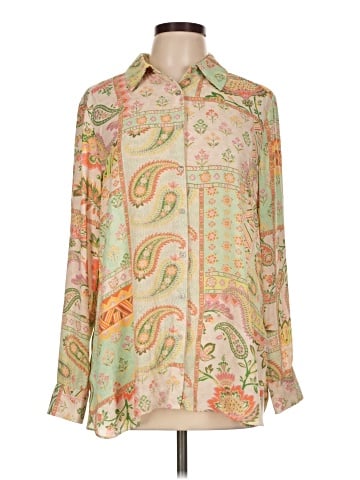 Rose + Olive Long Sleeve Blouse (view 1)
