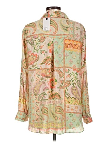 Rose + Olive Long Sleeve Blouse (view 2)