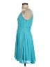 Express 100% Polyester Solid Teal Cocktail Dress Size 4 - photo 5