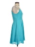 Express 100% Polyester Solid Teal Cocktail Dress Size 4 - photo 4