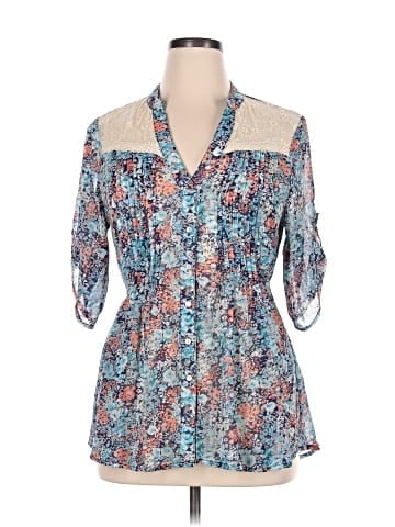 American Rag Cie 3/4 Sleeve Blouse (view 1)