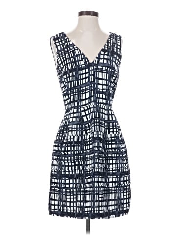 Madewell Midnight Dress in Brushstroke Plaid (view 1)