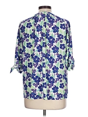 Caribbean Joe 3/4 Sleeve Blouse (view 2)