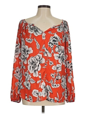 Karen Kane Long Sleeve Blouse (view 1)