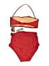 J.Crew Solid Red Two Piece Swimsuit Size S - photo 2