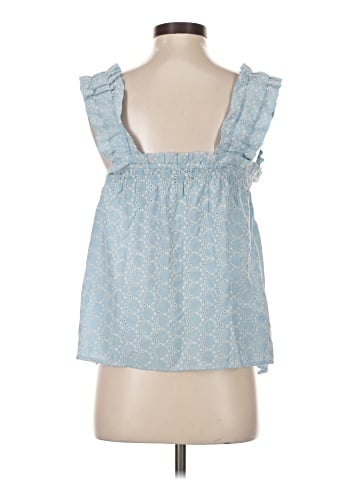 Aqua Sleeveless Blouse (view 2)