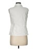 Chadwicks Ivory Sleeveless Button-Down Shirt Size 8 - photo 2