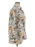 J by Joie Floral Silver 3/4 Sleeve Blouse Size XL - photo 4