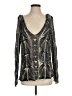 Free People Metallic Silver Pullover Sweater Size XS - photo 1