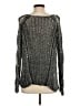 Free People Metallic Silver Pullover Sweater Size XS - photo 2