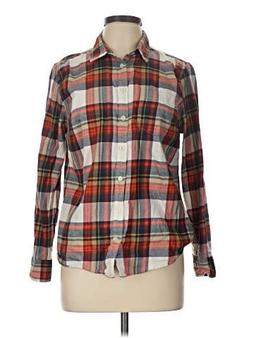 J.Crew Factory Store Long Sleeve Button-Down Shirt (view 1)