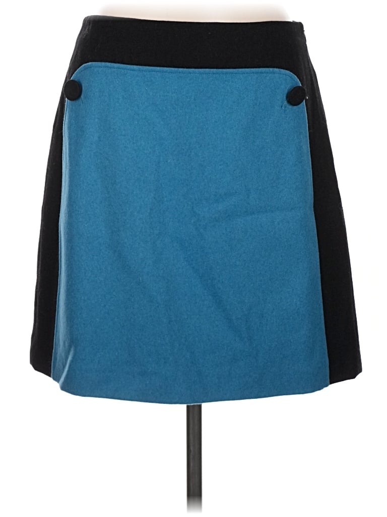 Pre-owned Boden Wool Skirt In Blue