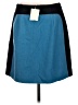 Boden Color Block Blue Wool Skirt Size 8R - photo 2