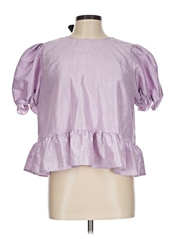 Topshop Short Sleeve Blouse (view 1)