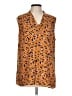 CAbi 100% Polyester Orange Sleeveless Blouse Size L - photo 1