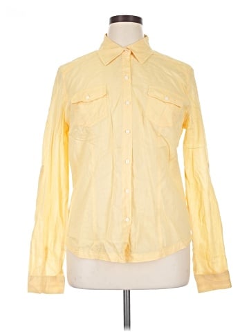 Charlotte Russe Long Sleeve Button-Down Shirt (view 1)