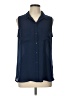 Apt. 9 100% Polyester Blue Sleeveless Blouse Size L - photo 1