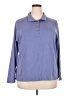 Appleseeds 100% Cotton Blue Long Sleeve Top Size 2X - photo 1