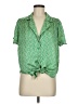 Eclair 100% Polyester Green Short Sleeve Blouse Size M - photo 1