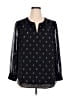 Talbots Black Long Sleeve Blouse Size 1X - photo 1