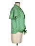 Eclair 100% Polyester Green Short Sleeve Blouse Size M - photo 4