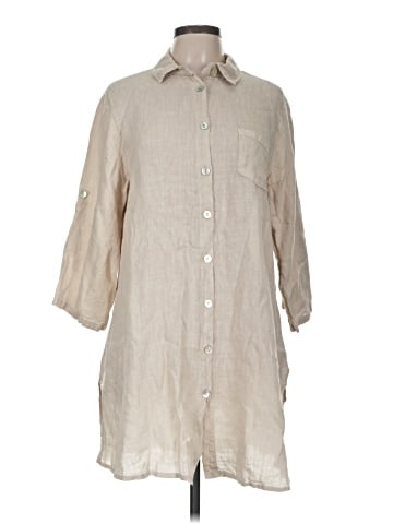 Tempo Paris 3/4 Sleeve Button-Down Shirt (view 1)