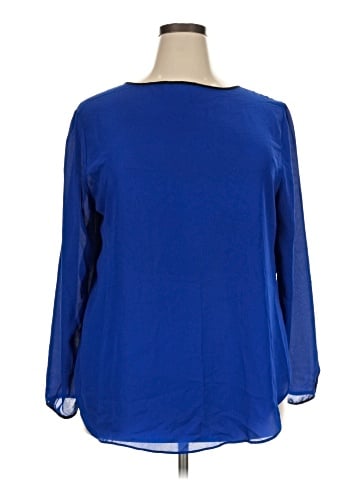 Sharagano Long Sleeve Blouse (view 1)